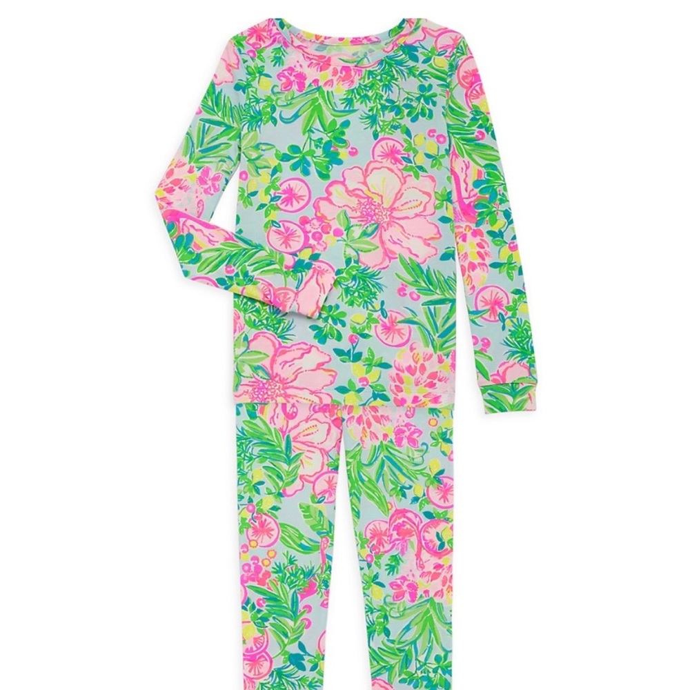 Lilly Pulitzer Girl's 2-Piece Pajama Set Size 6